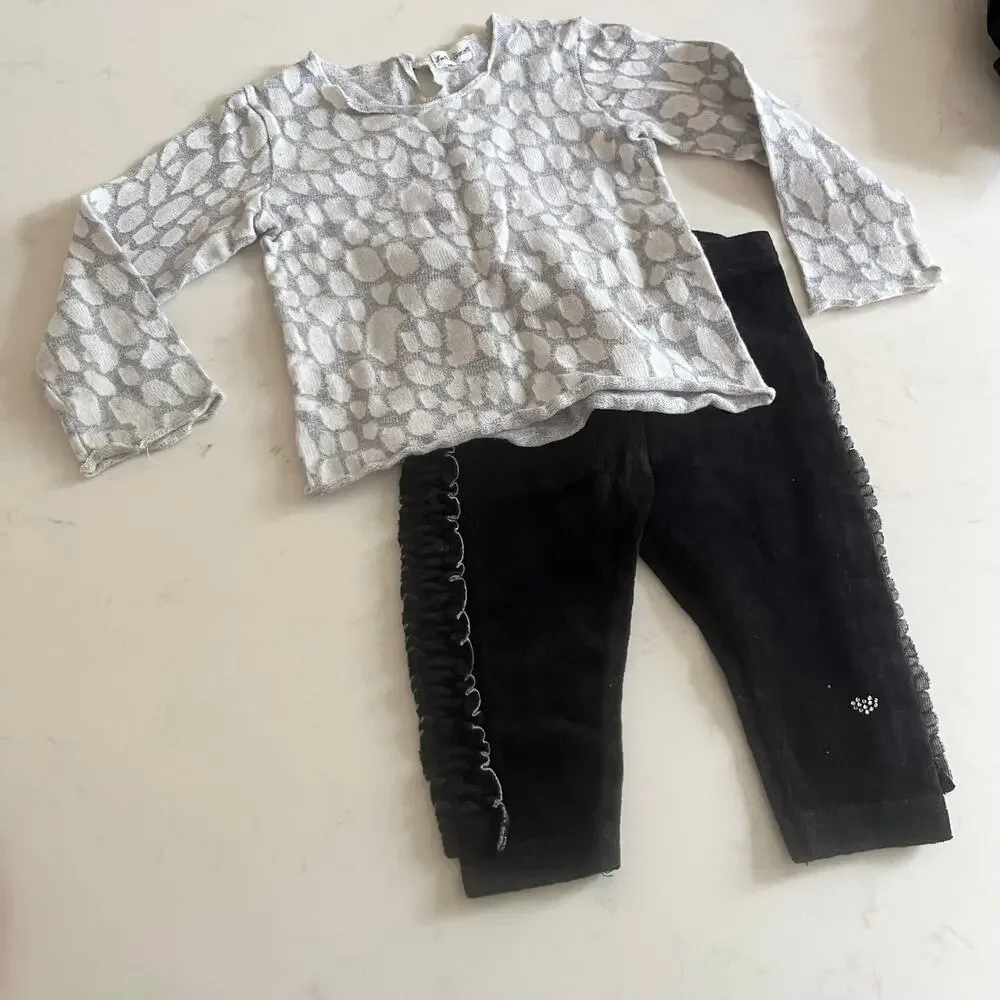 Girls Fall Winter Bundle 6-9M Zara Gap H&M Cozy Baby Outfits Mixed Lot